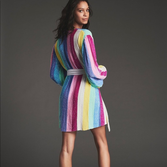 RETROFÊTE Gabrielle Robe UNICORN STRIPE - Picture 5 of 16